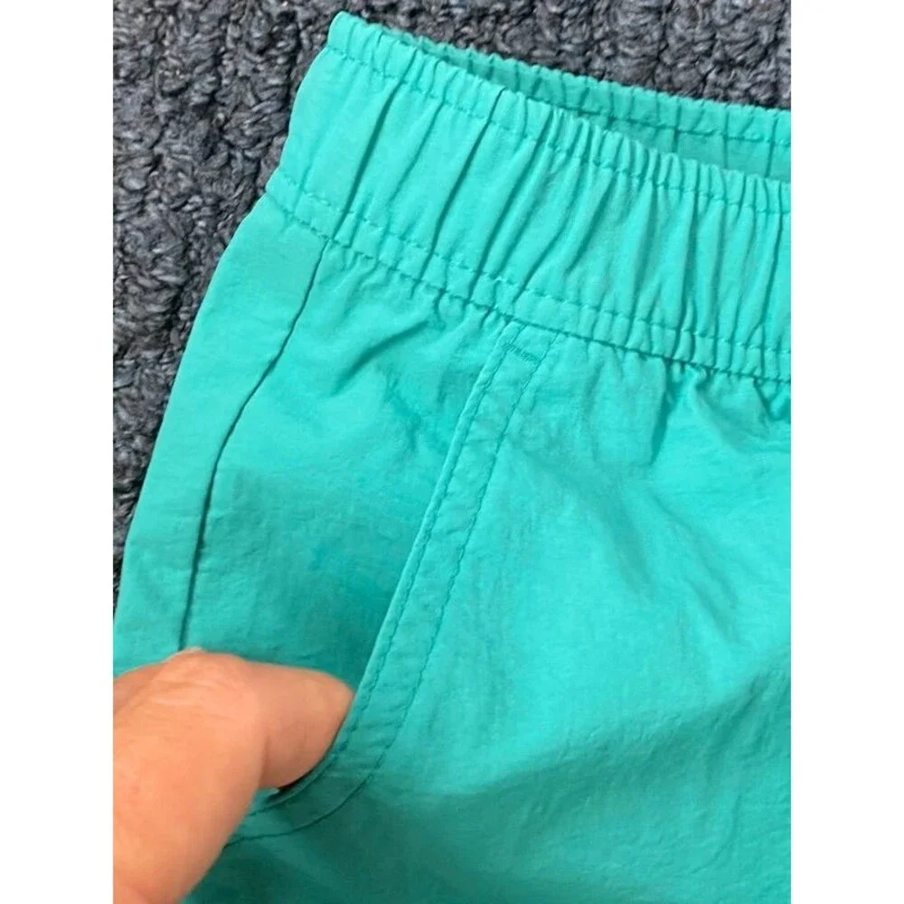 EUC Old Navy Boys Teal Green Nylon Tech Shorts with Built-in Belt Size M (8)